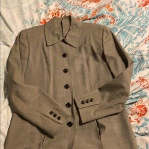 Talbots blazer with tie for belt